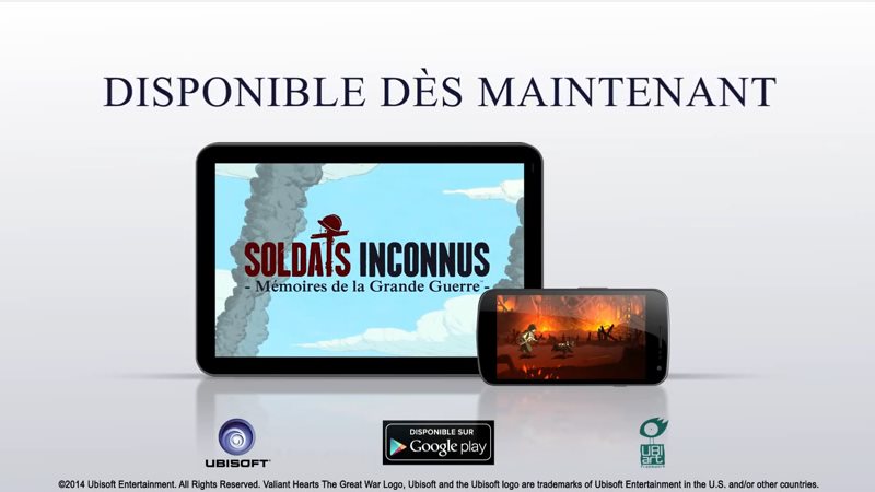 Soldats Inconnus, désormais sur Android